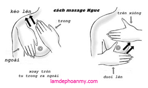 cách massage tăng kích thước vòng 1