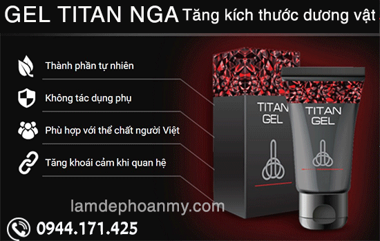Gel Titan Nga - Cách tăng kích thước cậu nhỏ bằng tay