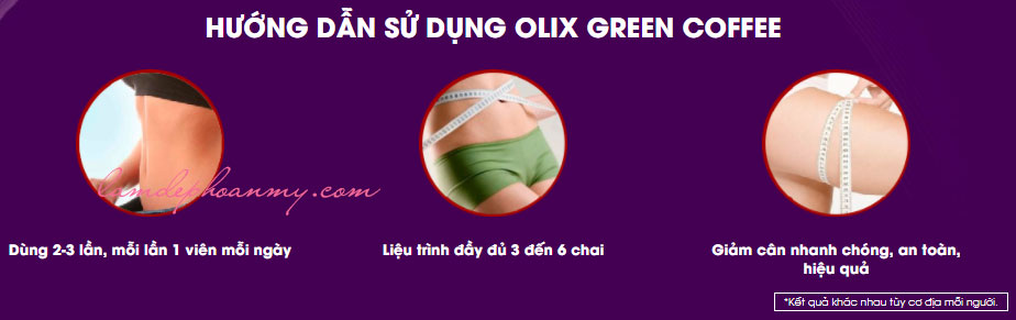 Cách sử dụng Green Coffee Olix-2